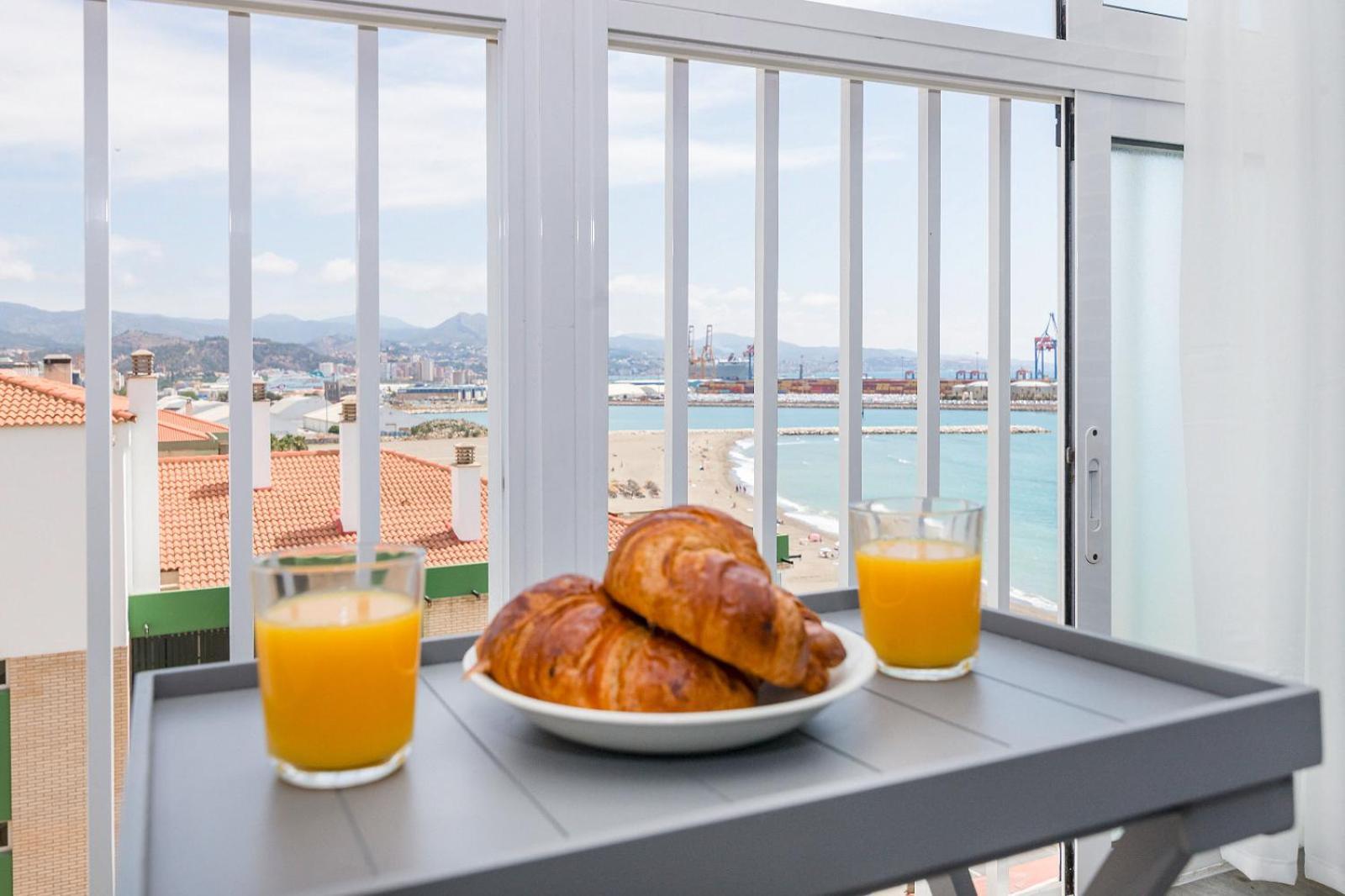 Impresionante Vista Al Mar - Elegante Apartamento 马拉加 外观 照片